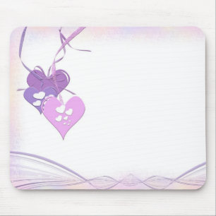 Soft Hearts Mouse Mat