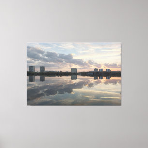 Soft Horizon — Quiet Reflection Canvas Print