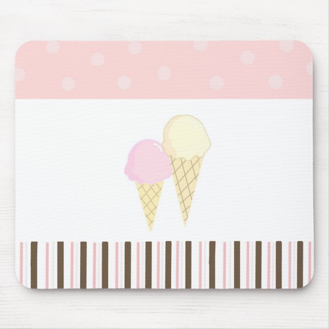 Soft Ice Cream Mouse Mat (Front)