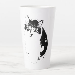 Soft Ink Portrait Latte Mug