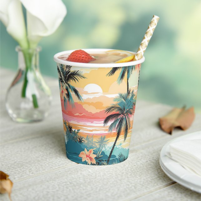 Soft Island Horizon Paper Cups (Insitu)