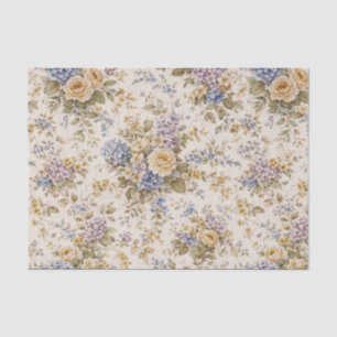 Soft Ivory Garden Bloom Tissue Paper