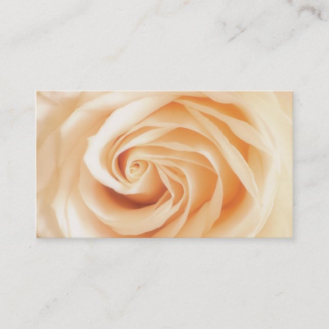 Soft Ivory Rose Business Card (Front)