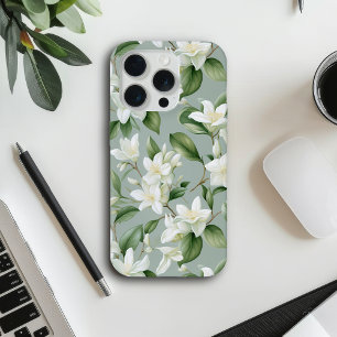 Soft Jasmine Floral Elegance iPhone 15 Pro Case
