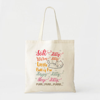Soft Kitty Warm Kitty Little Ball Of Fur Sleep Kit Tote Bag