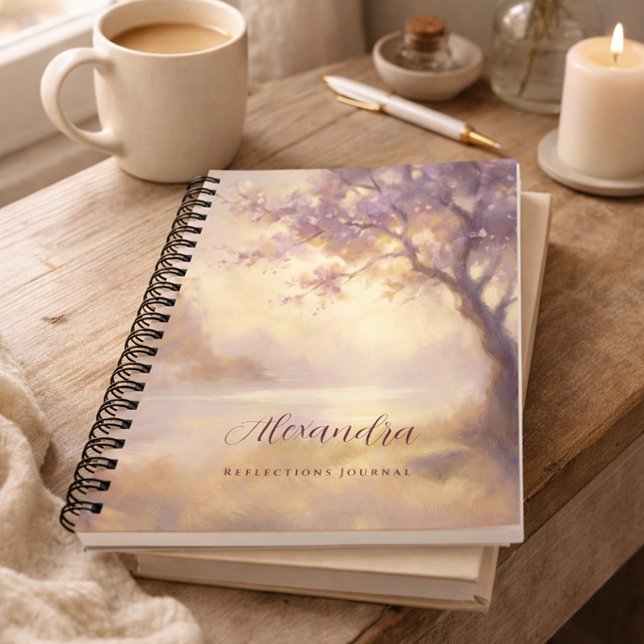 Soft Lavender Nature Aesthetic Reflections Journal (Creator Uploaded)
