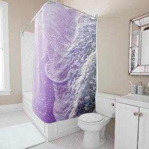 Soft Lavender Purple Ocean Dream Waves #1 #water  Shower Curtain