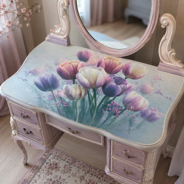 Soft Lavender Tulip Bouquet Decoupage Tissue Paper (Creator Uploaded)