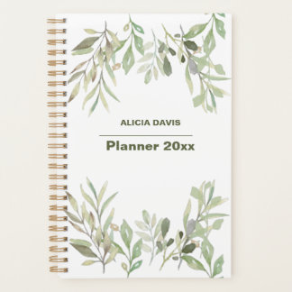 Soft Leaves Undated | your name Planner