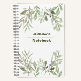 Soft Leaves | your name Notebook