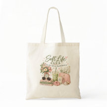 Soft Life Club Self Care Floral Tote Bag