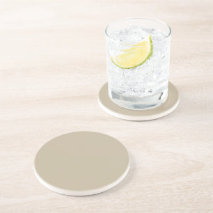Soft Light Beige Background – Wedding Design Coaster