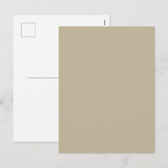 Soft Light Beige Background – Wedding Design Holiday Postcard (Front/Back)