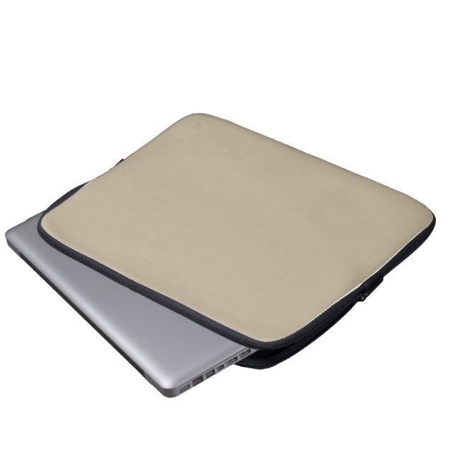 Soft Light Beige Background – Wedding Design Laptop Sleeve (Front Bottom)