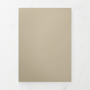 Soft Light Beige Background – Wedding Design Tri-Fold Invitation