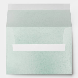 Soft Light Green Watercolor Texture Minimal Envelo Envelope