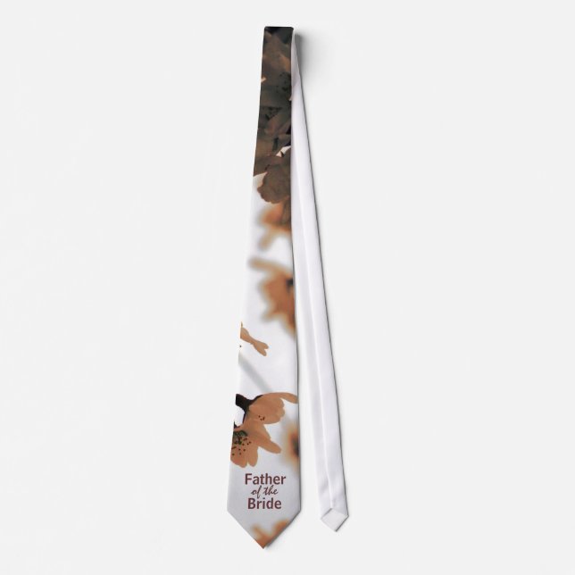 Soft Light Peach FATHER OF THE BRIDE Tie (Front)