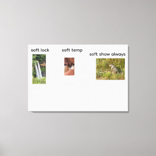 soft locking canvas print