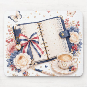 Soft Luxury 4th of July Patriotic Mouse Pad