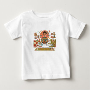 Soft Mama Cosy Motherhood Dad Illustration - Cute Baby T-Shirt