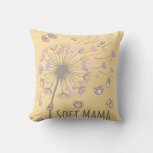 Soft Mama Dandelion Nursery Art Gentle Motherhoo Cushion