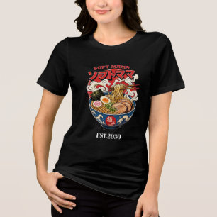 Soft Mama Ramen Lover Japanese Noodle Graphic T-Sh Tri-Blend Shirt