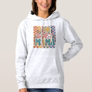 Soft Mama Shirt Colourful Retro Floral Mama Desi