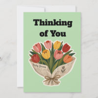 Soft Mama Tulip Bouquet Vintage Floral Art Print