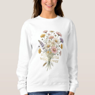 Soft Mama Wildflower Aesthetic Floral Bouquet … Sweatshirt