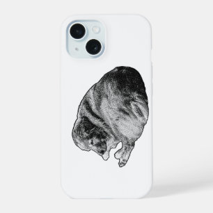 Soft Manga Dot Dog Offers Calm Holiday Defense iPhone 15 Case