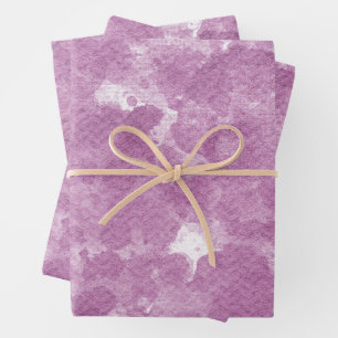 Soft Mauve Lilac Watercolor Wash Pattern Wrapping Paper Sheet