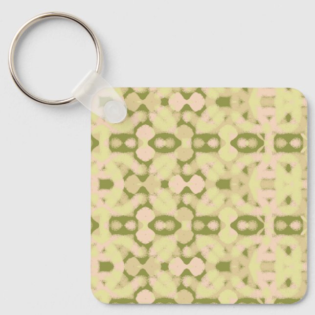 Soft Meadow Lattice Key Ring (Front)