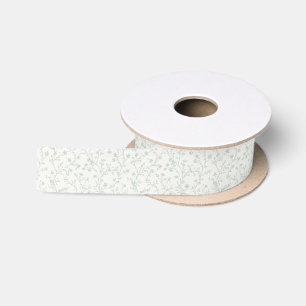 Soft Meadow Muted Sage - Neutral Satin Ribbon