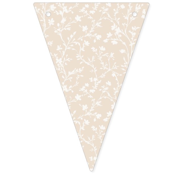 Soft Meadow Neutral - Soft Linen Bunting (First Flag)