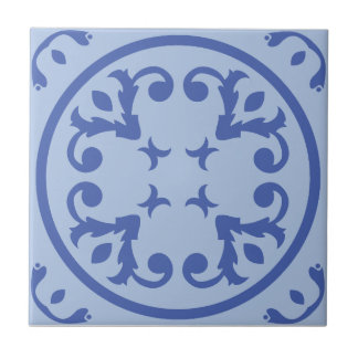 Soft Medallion Scroll Tile