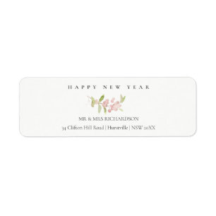 SOFT MINIMAL BLUSH ROSE PINK NEW YEAR  ADDRESS