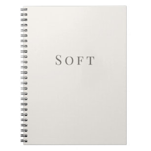 Soft – Minimal Typography Notebook