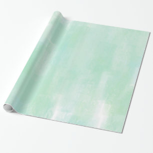 Soft Mint Abstract Wrapping Paper