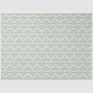Soft Mint and Beige Scallop Tissue Paper
