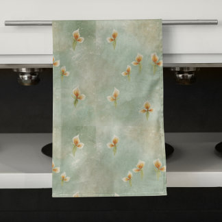 Soft mint watercolor bath towel 
