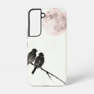 Soft Moon Birds Pastel Phone Case - Samsung