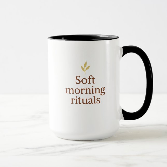 Soft Morning Mug – Minimalist Cozy Cup  (Right)