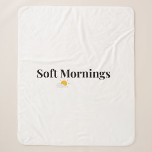 Soft Mornings Cosy Throw Sherpa Blanket