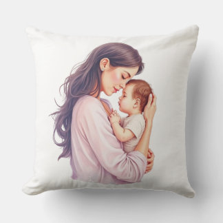 Soft Mother & Baby Love Pillow – Cosy Home Decor