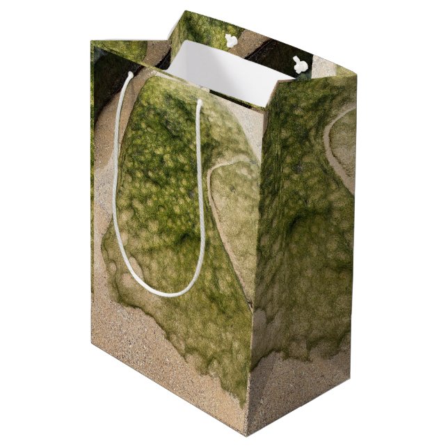Soft Mottled Beach Rock Towoon Bay Medium Gift Bag (Back Angled)