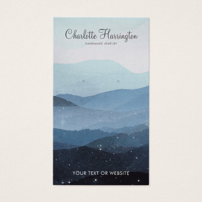 Soft Mountains Blue Jewelry  (Front)