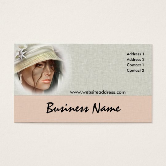 Soft Mystery Woman Business Cards