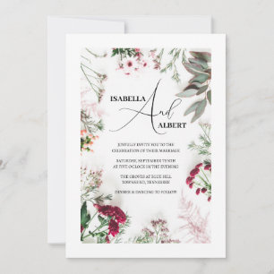 Soft Natural Wedding Invitation