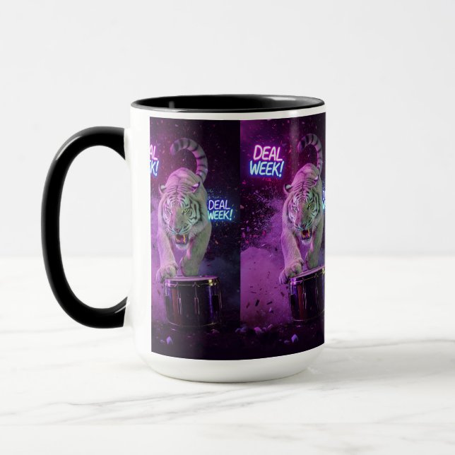 Soft Neon Strength – Tiger Mug (Left)