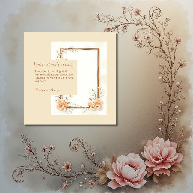 Soft Neutral Botanical Wedding Favour Tags (Creator Uploaded)
